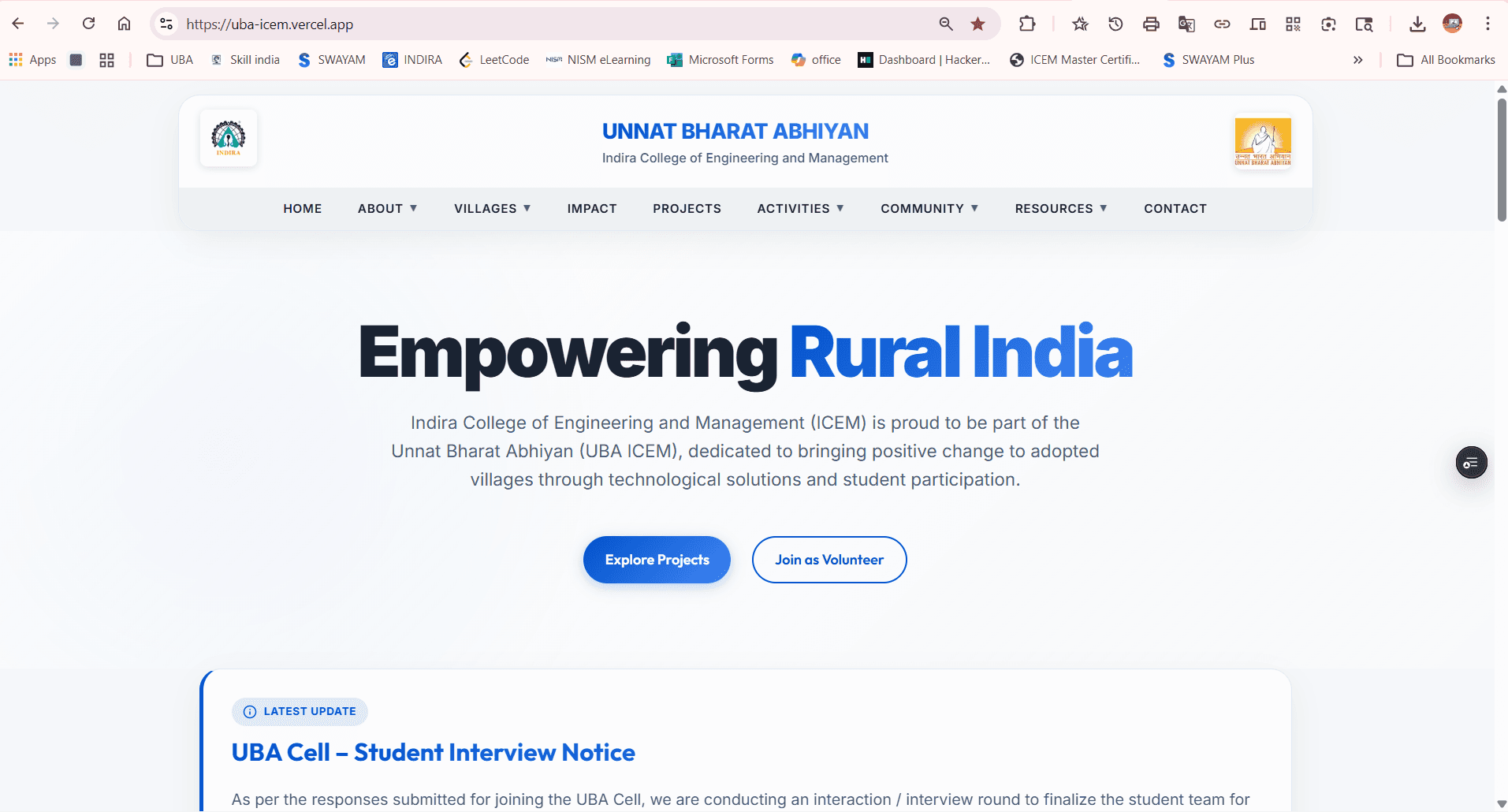 UBA ICEM Portal