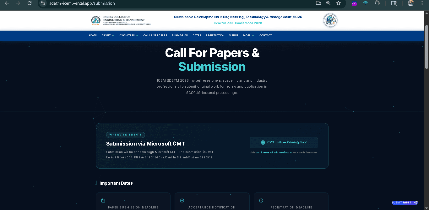 Call for Papers & Submissions