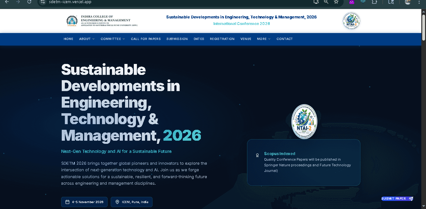 SDETM ICEM Portal Home